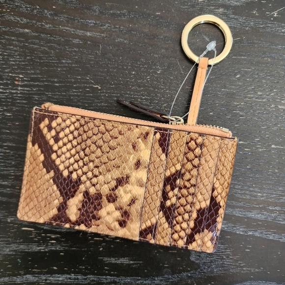 Micheal Kors snake print card holder like new - Picture 2 of 5